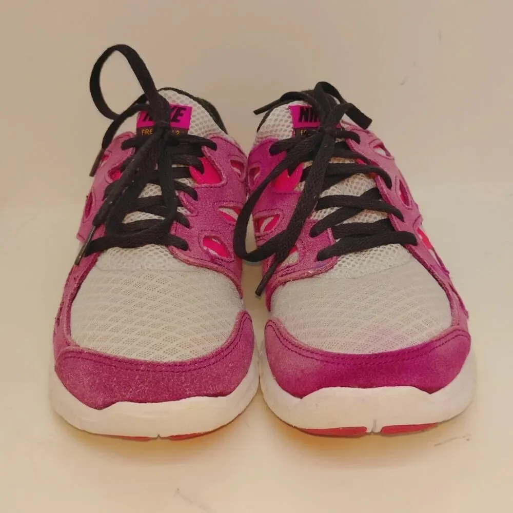 Nike Free Run 2 Girls Pink/Gray Sneakers - Size 6.5 Youth